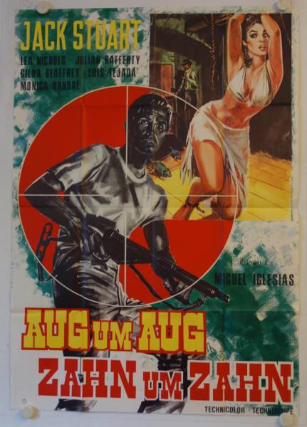 Auge um Auge Zahn um Zahn originales deutsches A0-Filmplakat